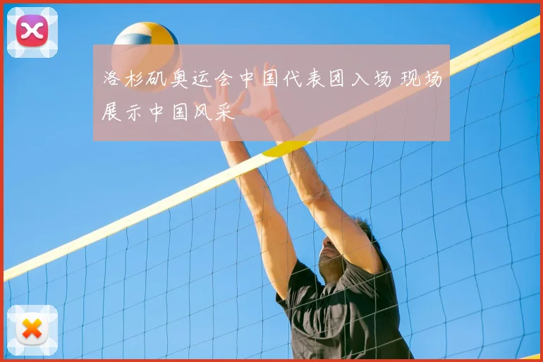 洛杉矶奥运会中国代表团入场 现场展示中国风采